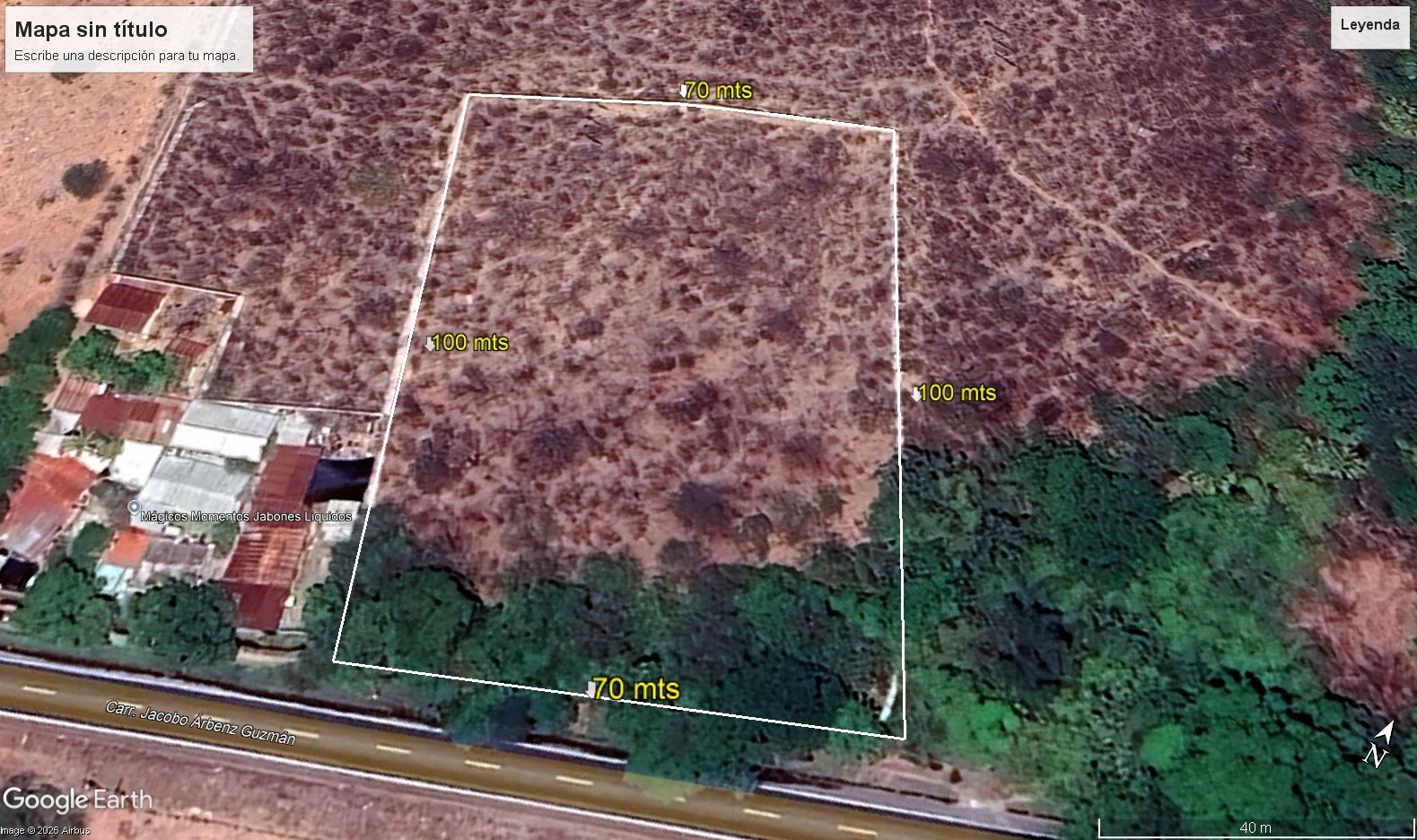 Terreno de 1 Manzana en Venta en KM 117 Teculután