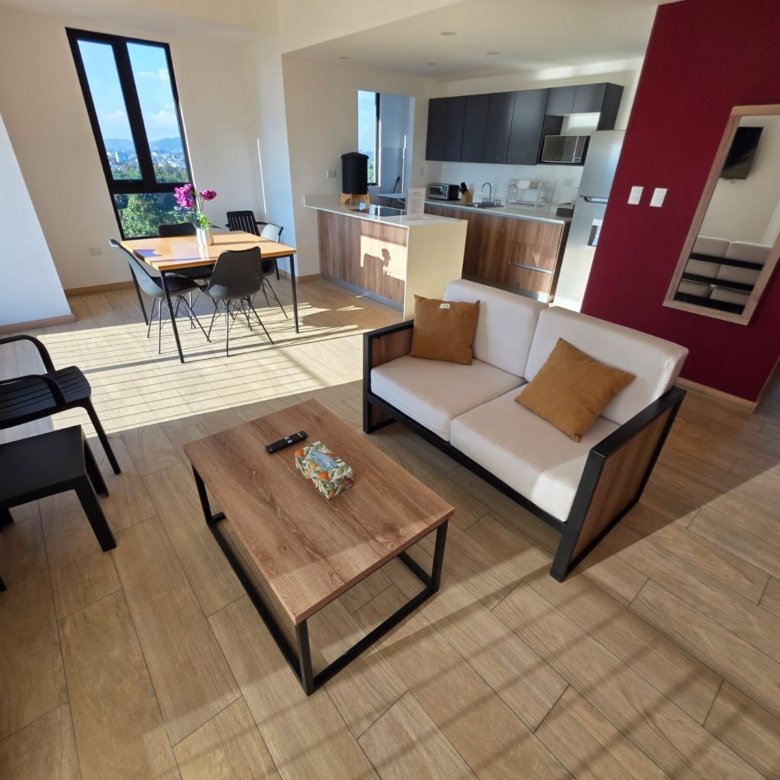 Apartamento Pet friendly en renta - 2 habitaciones en zona 10 en Meraki 10