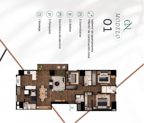 Apartamentos en venta en Casa Nogal zona 14 - Image 3